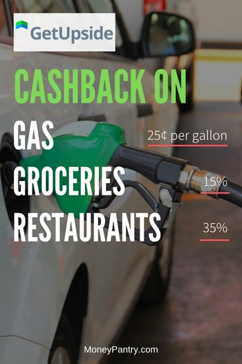 Can you really get cashback on gas, food and restaurants with GetUpside? Find out how it works and if it's a legit app...