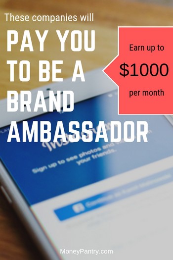 How To Make Extra Money As A Brand Ambassador 10 Places To Find Brand Ambassador Jobs Moneypantry