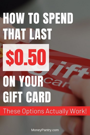 Here's how you can use the small balance left on your gift card without letting it go to waste...