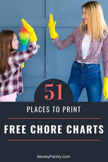 Here are the best sites where you can print out free chore charts for your kids and family right now...