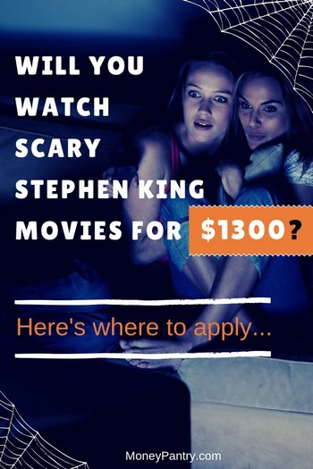 Here's your dream job! DISH wants to pay you $1300 to watch Stephen King movies before Halloween!