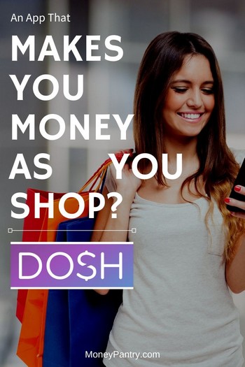 Review of Dosh, an app that gives you money fro shopping and even eating out at fast food restaurants...