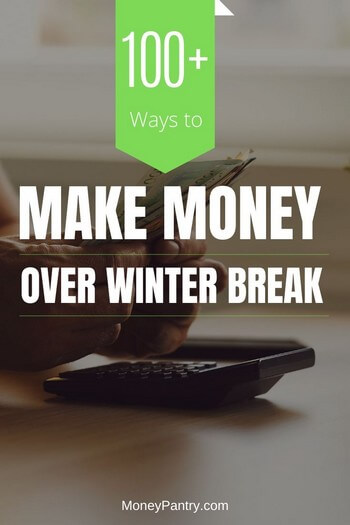 Here are easy ways you can make extra money during school winter break...