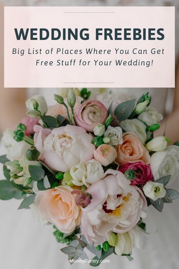 Here's a big list of places where you can get free stuff and samples for your wedding...