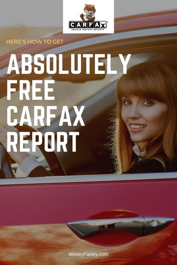 Easy ways you can get free Carfax vehicle history report (that could save you $1000's when buying a used car!)...