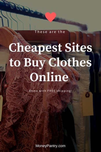 These are the best sites to shop for clothes with big discounts and low prices...