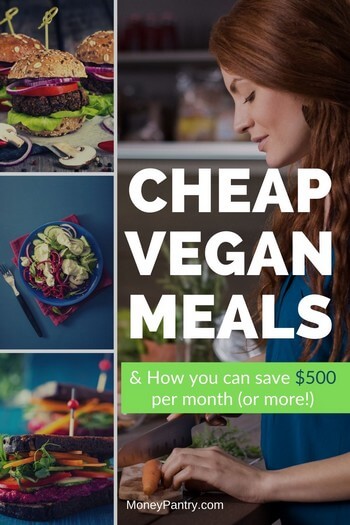 Here's a big list of budget friendly vegan meals recipes that'll save you a lot of money...