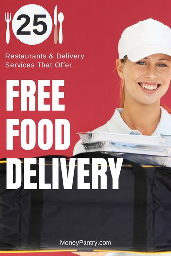 Here are all the restaurants and food delivery services you can use to get food delivered for free...