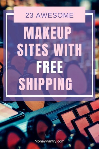 You can get free shipping for makeup and beauty products on these online cosmetic stores...