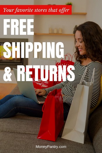 21 Online Retailers Offering Free Shipping & Returns (Some with No Minimum  Order!) - MoneyPantry