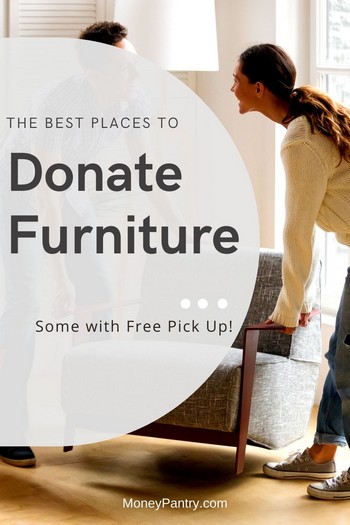 Here are the best places where you can donate your old and unwanted furniture to near you and online...