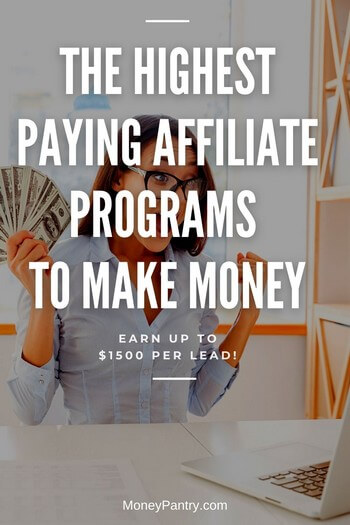 The best (top paying) affiliate marketing programs you can use to make money online...