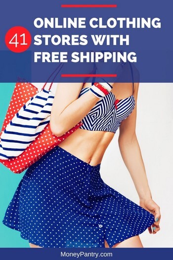 You can buy clothes for cheap on these online clothing sites with free shipping (some wit no minimum order)...