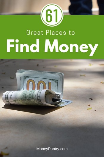 These are the best places to find money? Are you looking at ALL these places?...