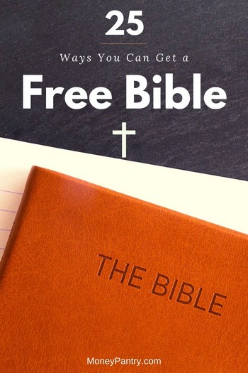 These are legit ways you can get a free Bible by mail or download/print online...