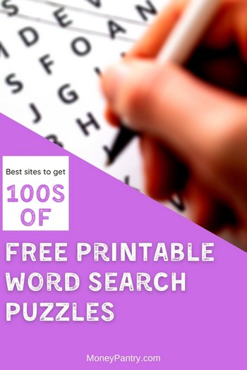 You can print 100s of free Word Search Puzzles (kids & adults - easy & hard). Print now & start solving...