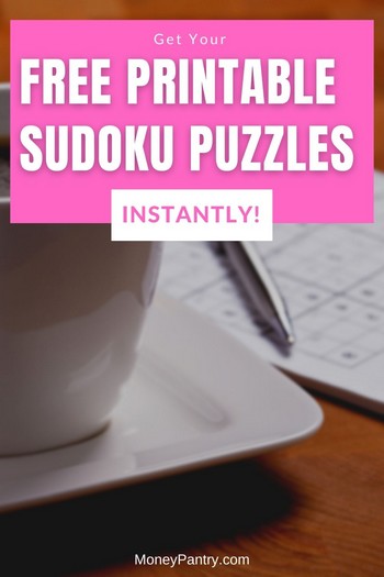 Large Print Sudoku Puzzles – Free Printable