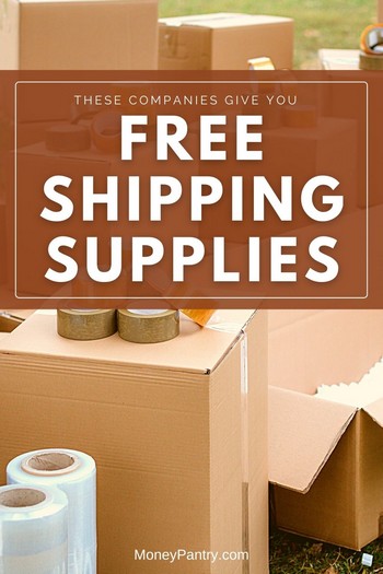 Here are legit ways you can score free shipping and packing supplies (boxes, labels, packaging tapes, etc)...
