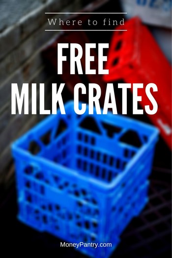 Here are legal ways you can get milk crates for free (& the cheapest place to buy milk crates!)...