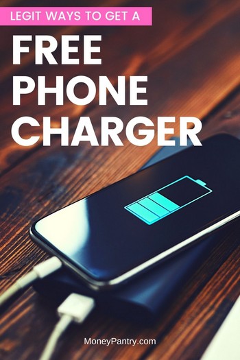 Here are realistic ways you can get a free phone charger for your smartphone (Apple, Android...)