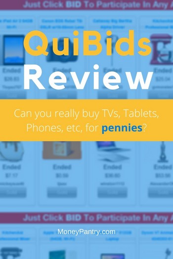 Quibids Review Legit Penny Auction Or A Scam The Truth Moneypantry