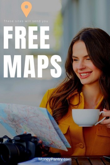 Here's how to request your free paper map by mail (free states and world map)...