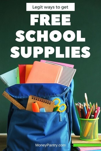You can get free school supplies from these places. Here's how...