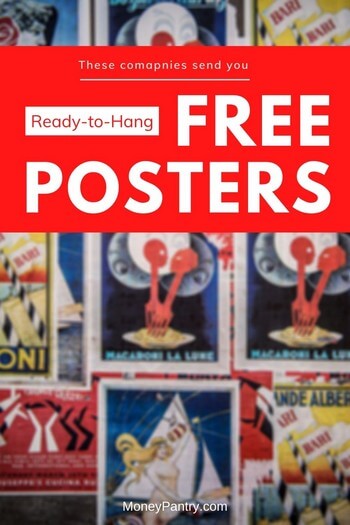 These companies will send you ready-to-hang free posters & wall art by mail.