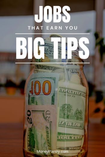 Big list of easy jobs that earn big tips. See if you're missing out on bigger tips in your current job!
