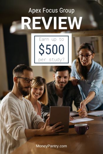 A review of Apex Focus Group & whether they pay you up to $500 per study...