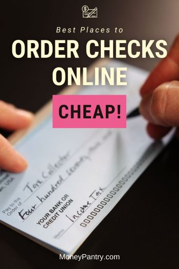 These are the top places to order checks online for the cheapest prices safely and quickly...