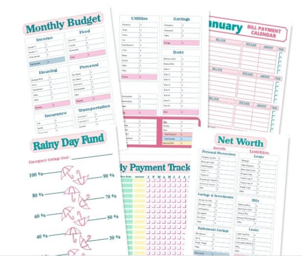 Printable Budget Planner - Monthly Budget Template & Expense Tracker – Boss  Personal Planner