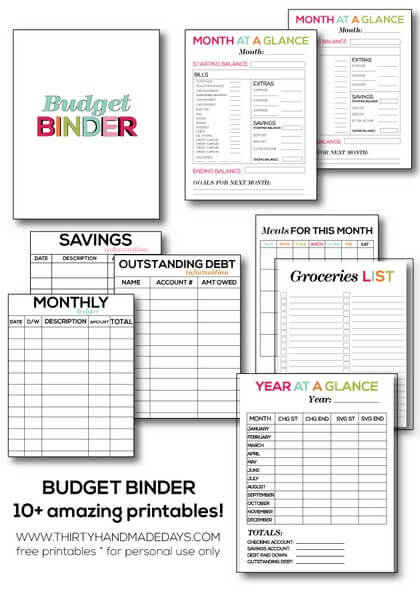 15 Free Printable Budget Templates to Manage Your Money Like a Pro! -  MoneyPantry