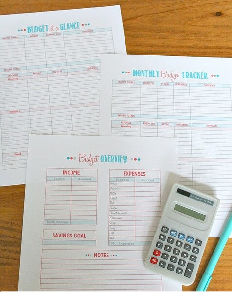 Family Binder Budgeting Printables from Clean and Scentsible