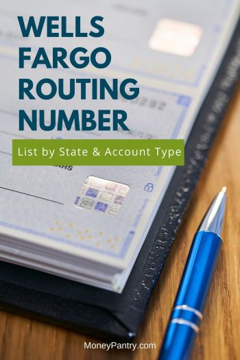 Here's how to find your Wells Fargo Routing number for your state or account type (Checking, Savings, etc.) quickly...