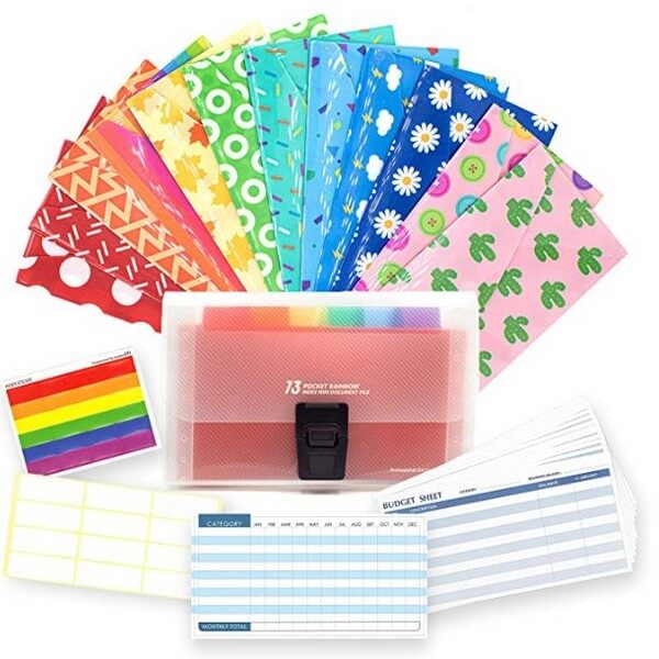 12 Piece Cash Envelope System for Budgeting