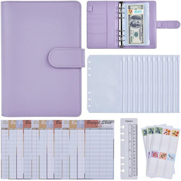 A6 Cash Envelopes Binder Wallet