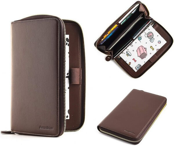 All-in-One Leather Cash Envelopes Wallet