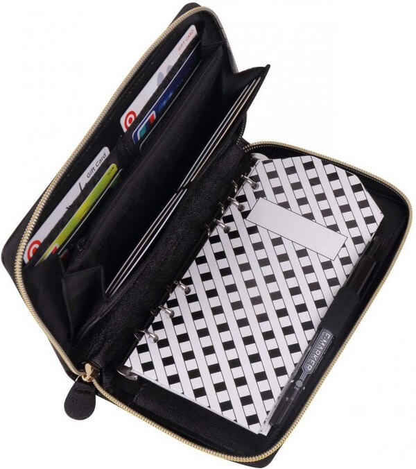 Cash Envelope System Wallets  Filofax Saffiano Zip Organizer and Louis  Vuitton Sarah Wallet 