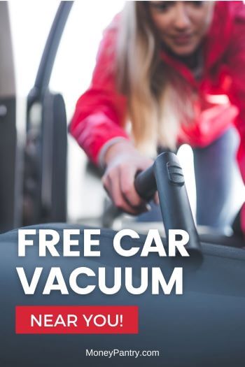 Gas stations & car washes that offer free car vacuum near you...