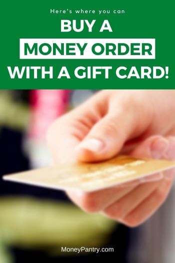 Here's how you can buy a Money Order with a gift card at these places...