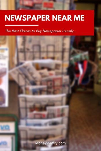 Here are the best places where you can buy local and national newspapers near you...