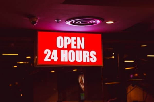 open 24 hour food near me order online pay cash
