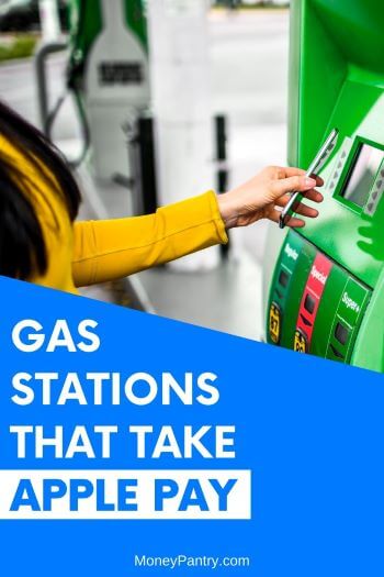 These gas stations accept Apple Pay at the pump and at the cashier...