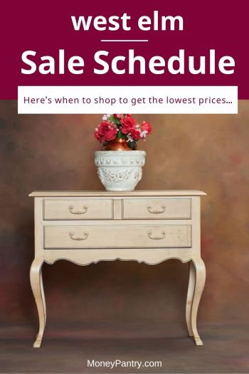 Pottery Barn Sale Schedule for 2023 (+ 5 Hacks To Save Money!) - MoneyPantry