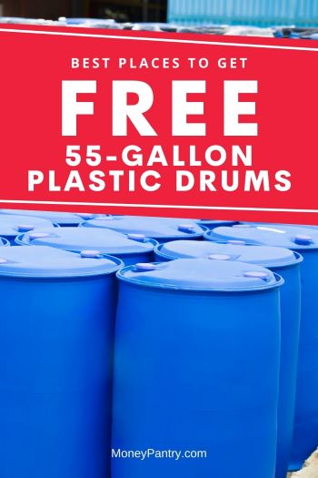 Here's where you can get 55-Gallon plastic drums for free near you...