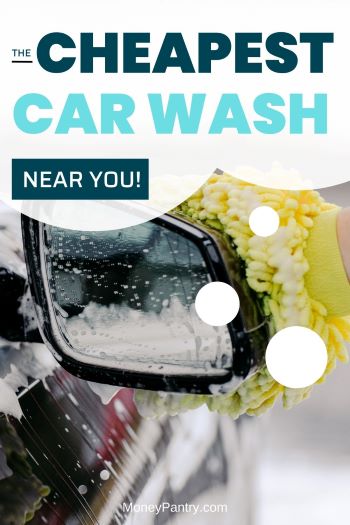 These are the best cheap car washes (with free vacuum) in your local area...