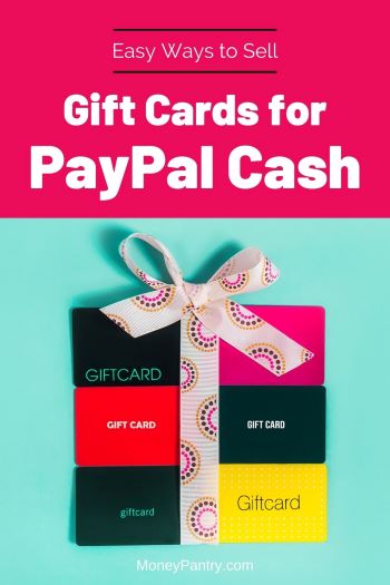 Here's where you can sell your gift cards for PayPal cash...