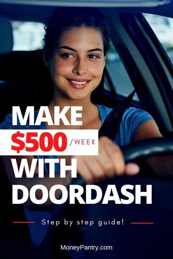 Here's how you can make 500 dollars per week with DoorDash delivering food for customers...