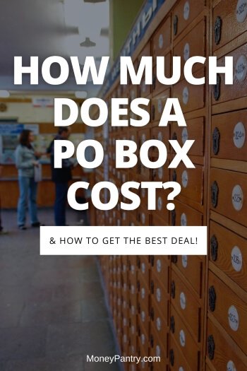 Here's how much you can expect to pay for renting a PO Box near you...
